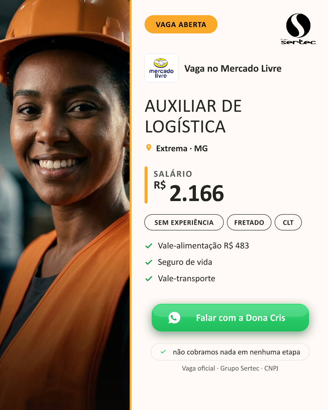 WhatsApp · Mercado Livre